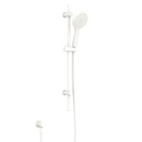 Premium Matte White Sliding Rail Shower Set